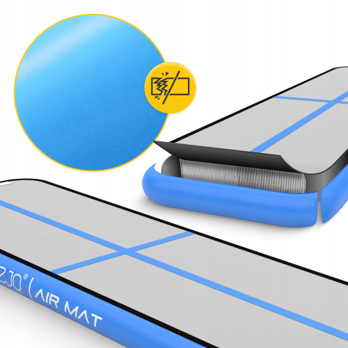  Мат гимнастический надувной 4FIZJO Air Track Mat 300 x 100 x 15 cм White/Blue (P-5907739311771) - фото №8